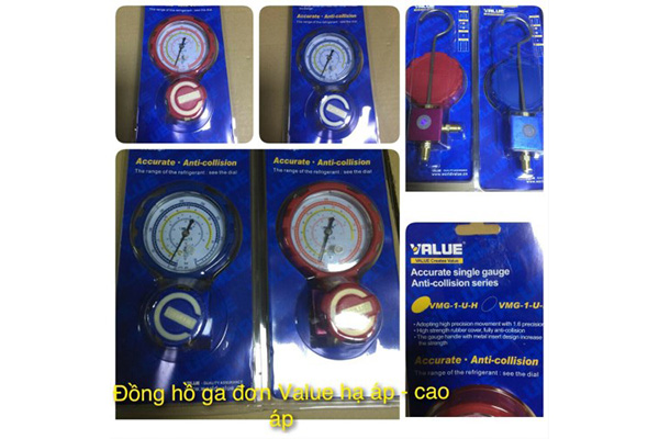 Đồng hồ nạp gas đơn Value VMG -1-UH